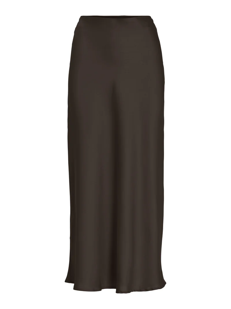 VIELLETTE Satin Midirock