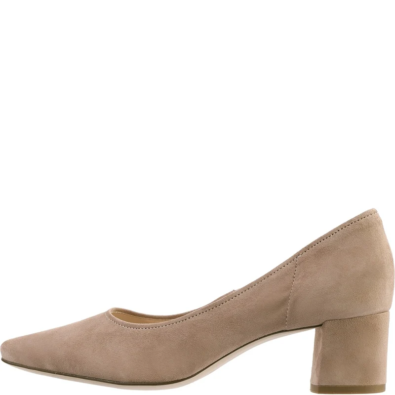 PRESTIGE Velours-Pumps in Taupe