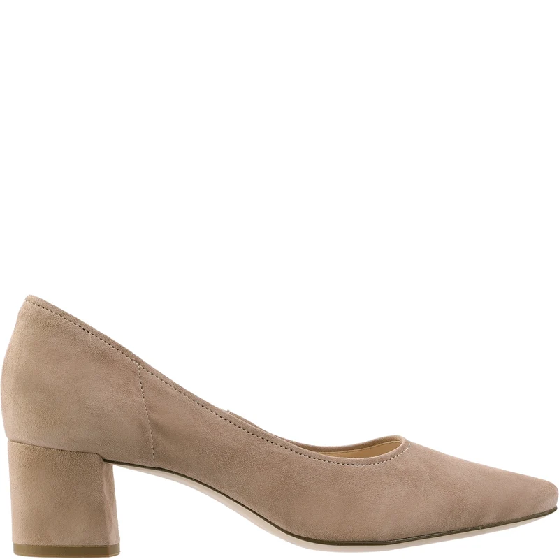 PRESTIGE Velours-Pumps in Taupe