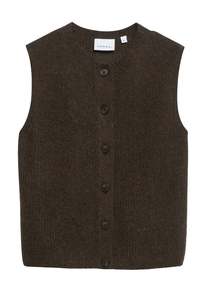 Strickweste aus Alpakamix