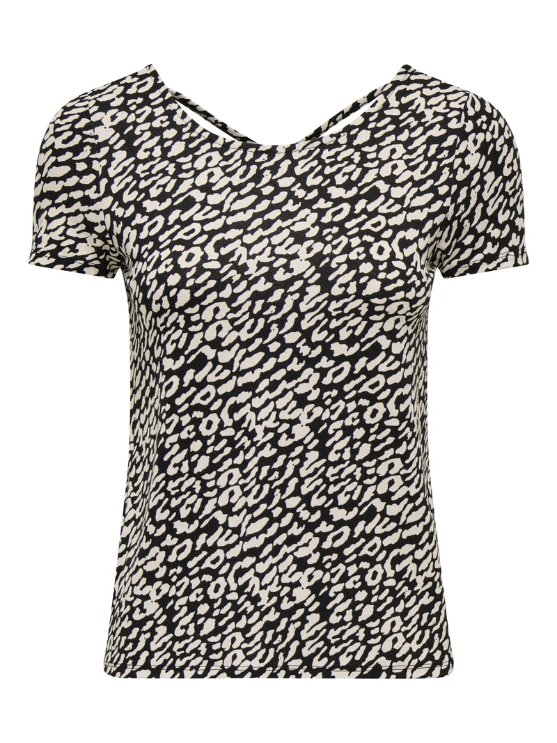 T-Shirt mit tiefem Rückenausschnitt