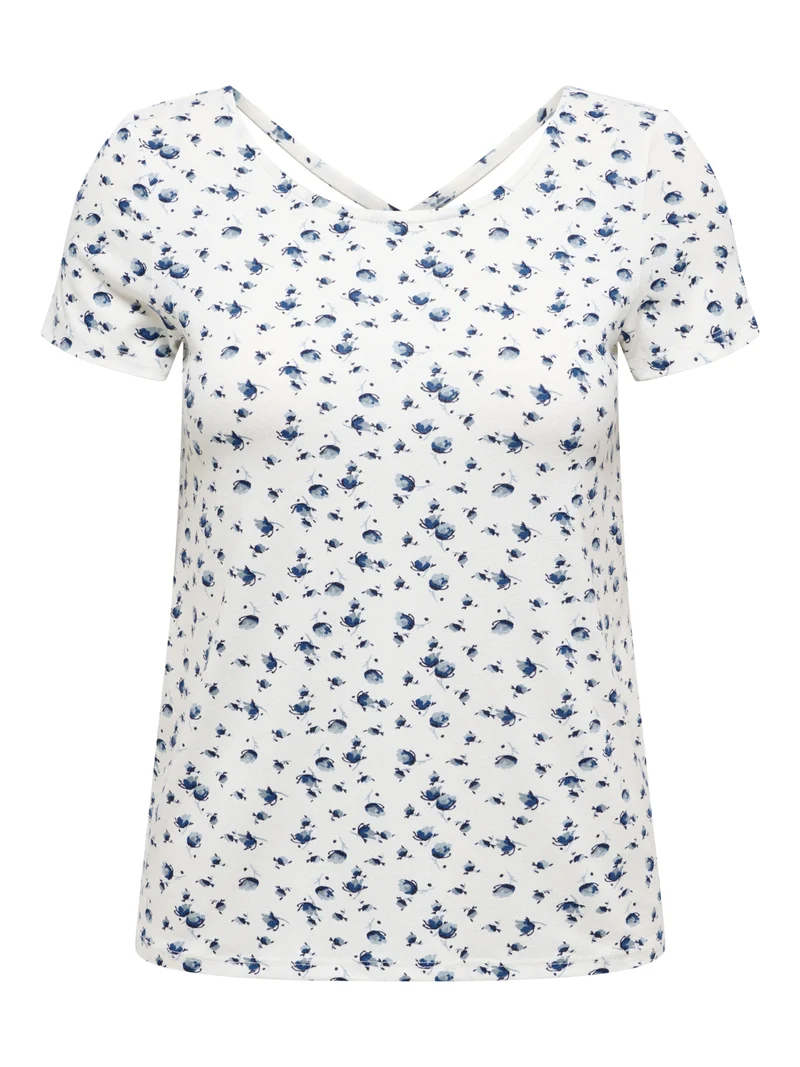 T-Shirt mit tiefem Rückenausschnitt