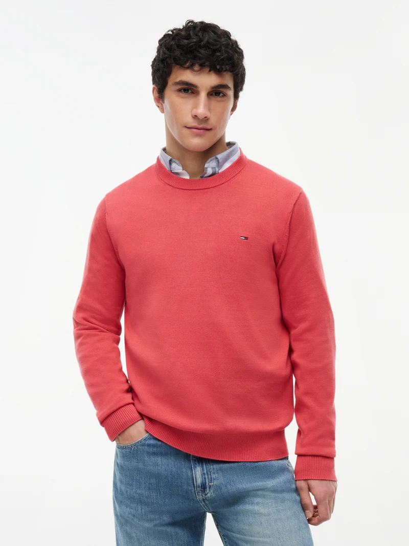 Pullover mit Flag-Stickerei
