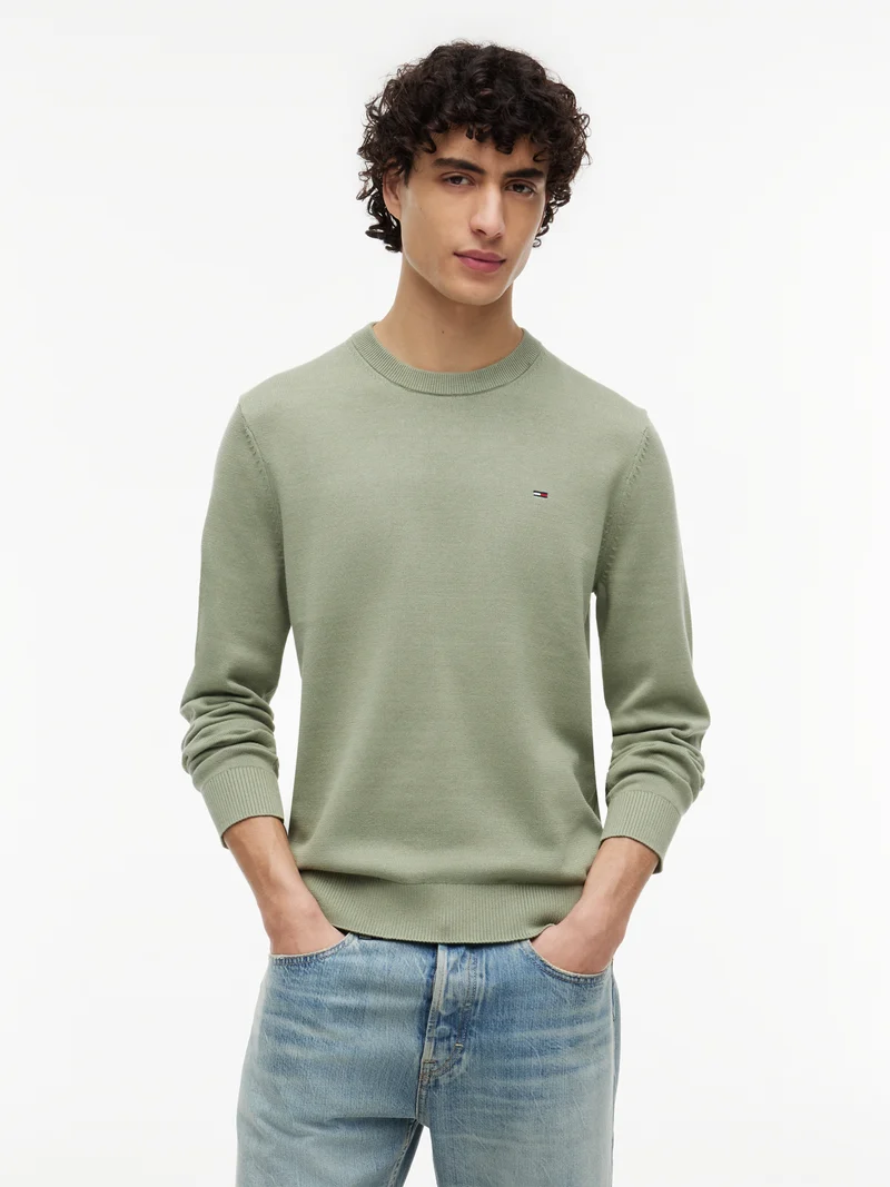 Pullover mit Flag-Stickerei