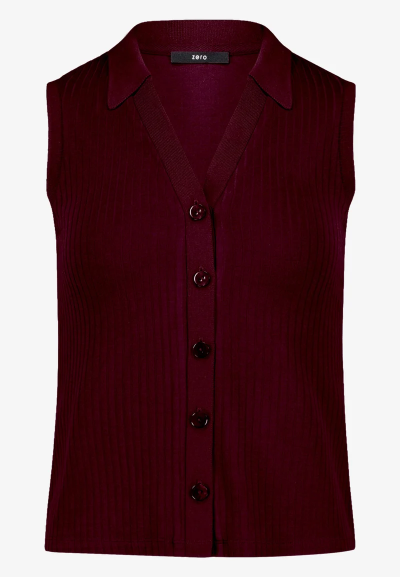 Stricktop mit Knopfleiste