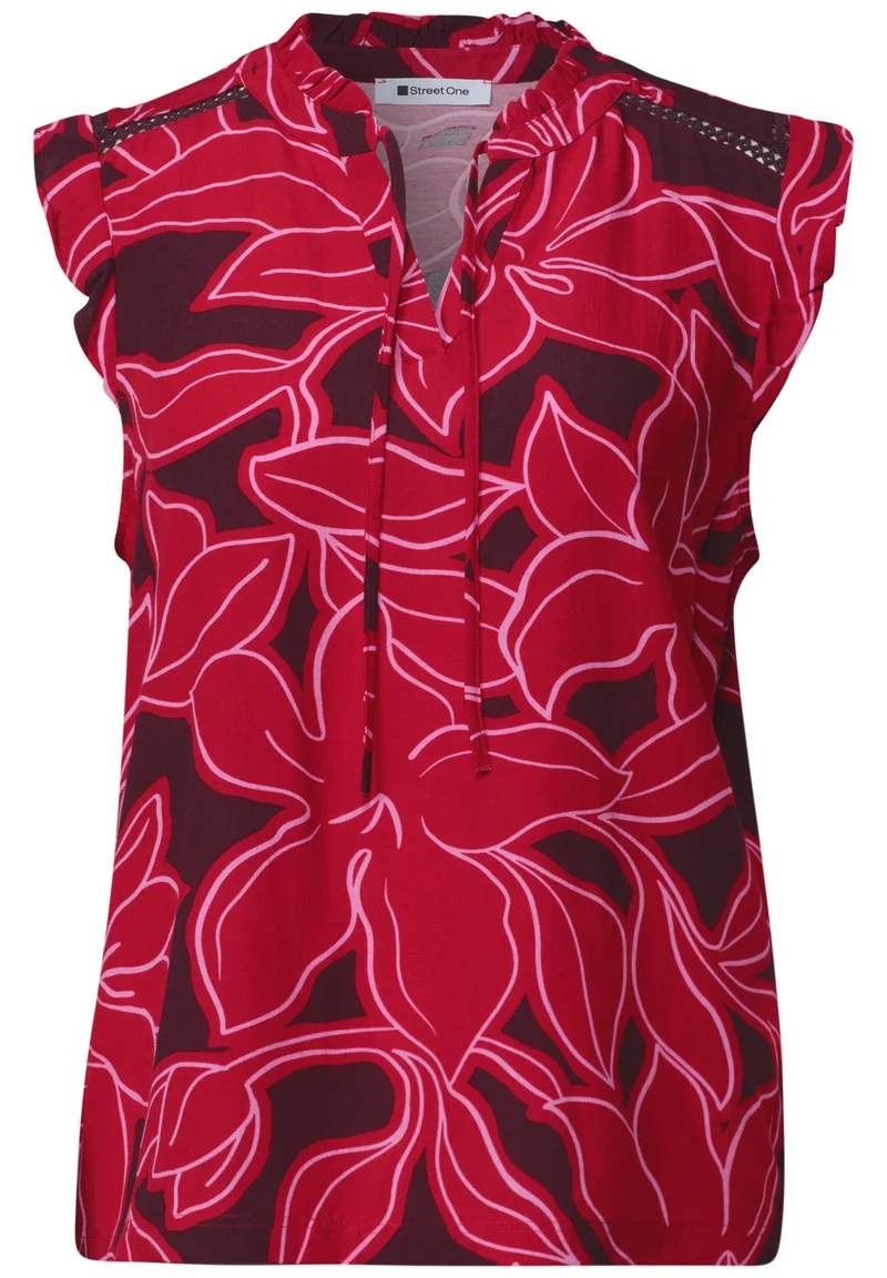 Sommertop mit floralem Print