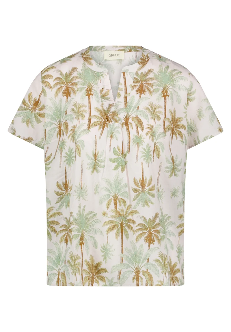 Blusenshirt mit Tropical-Print