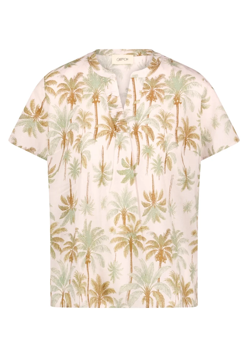 Blusenshirt mit Tropical-Print