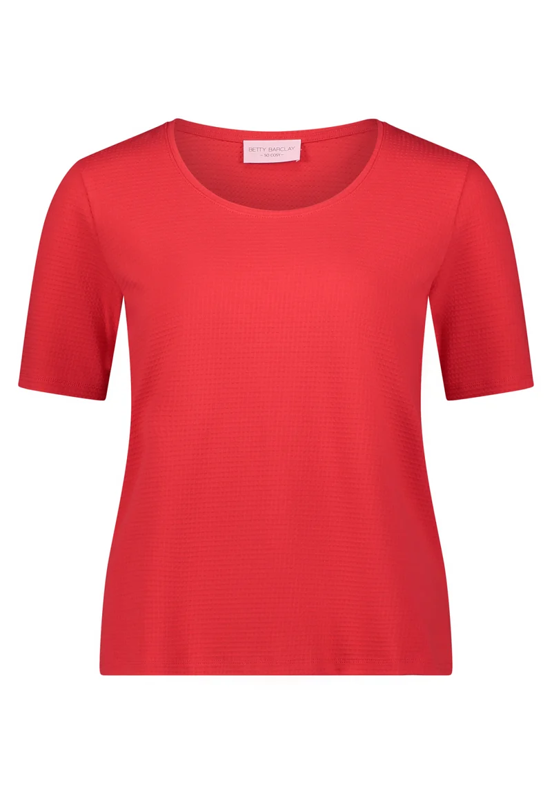Basic Shirt mit Struktur