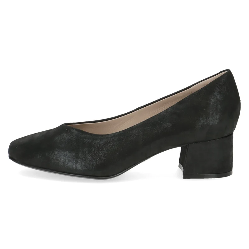 Lederpumps mit Trapezabsatz