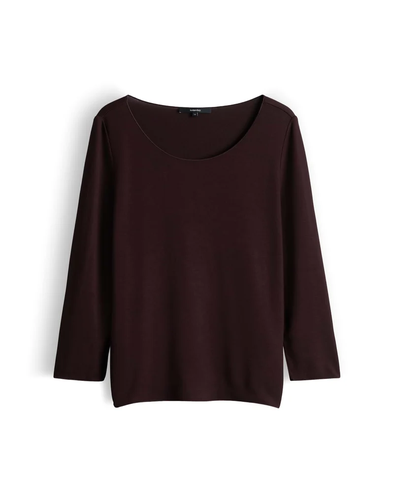 KIROSA SOFT LONG Basicshirt aus Viskosemix