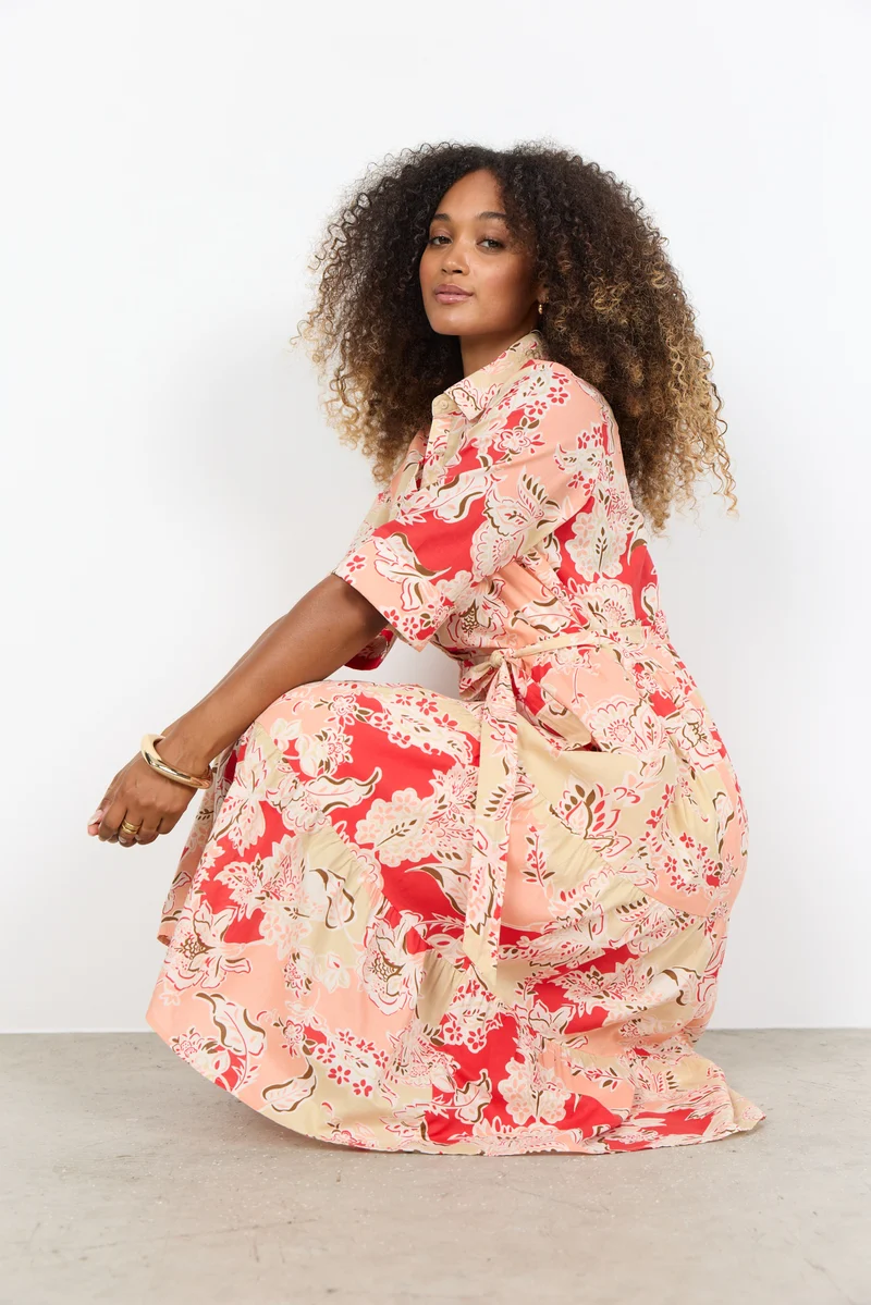FALDINE Maxikleid mit Blumendruck