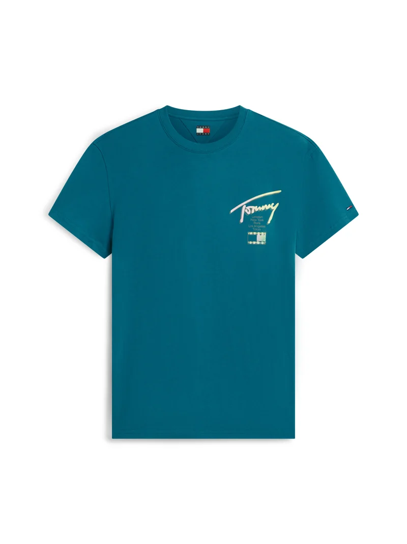 T-Shirt mit Signatur-Logo