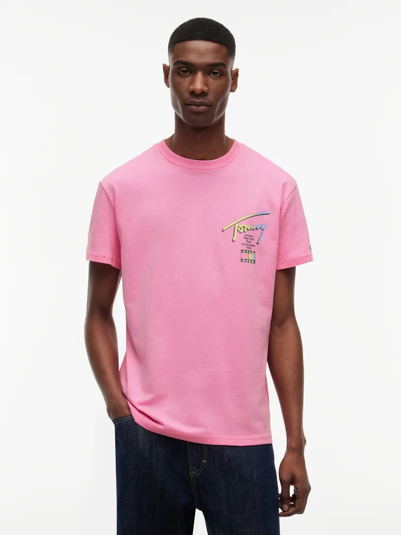 T-Shirt mit Signatur-Logo
