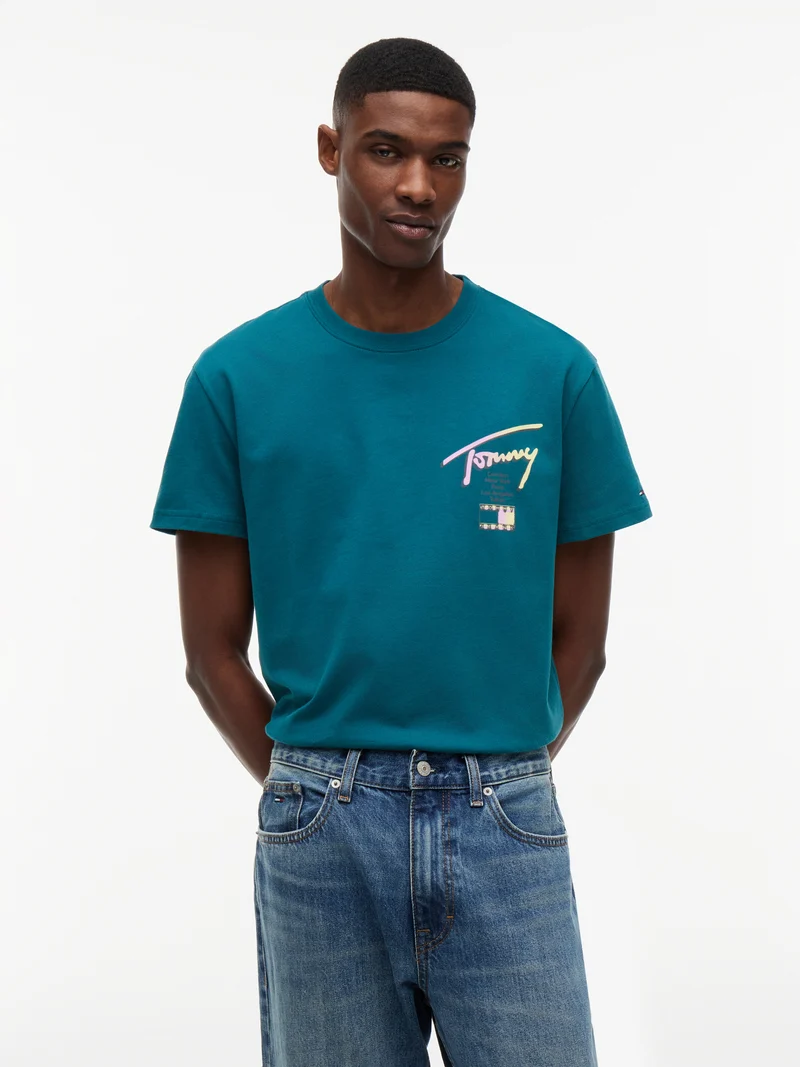 T-Shirt mit Signatur-Logo