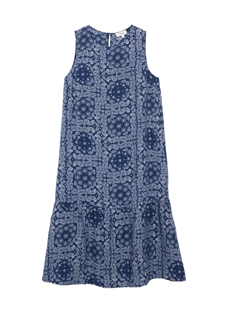 Stufenkleid mit All-Over-Print