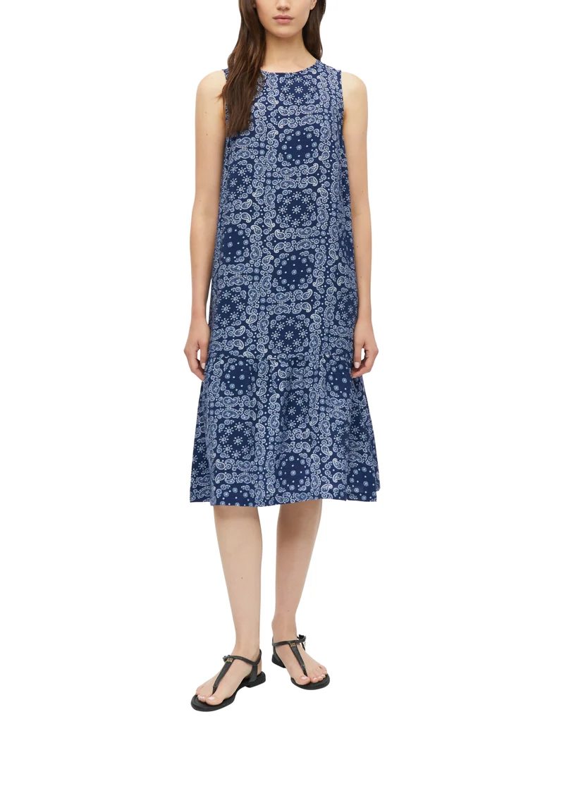 Stufenkleid mit All-Over-Print