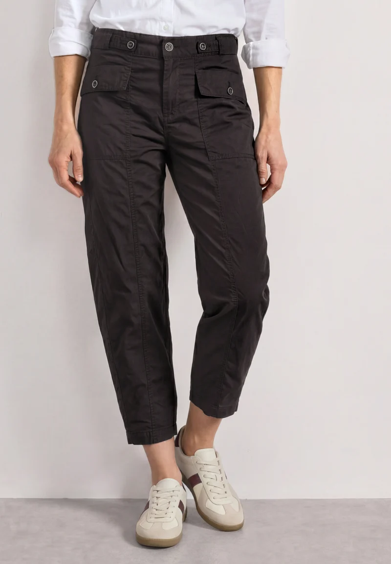 High Waist Barrel Leg Hose