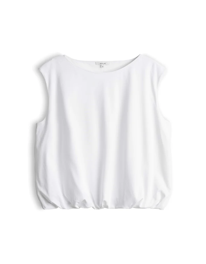 SELISA Jerseytop mit Ballonsaum