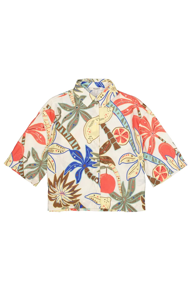 Bluse mit Allover-Print