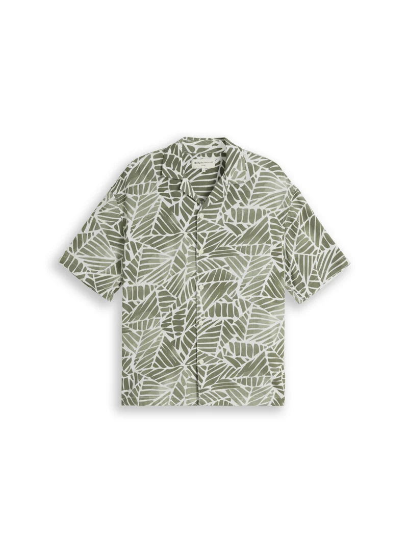 Resort-Kurzarmhemd mit Muster