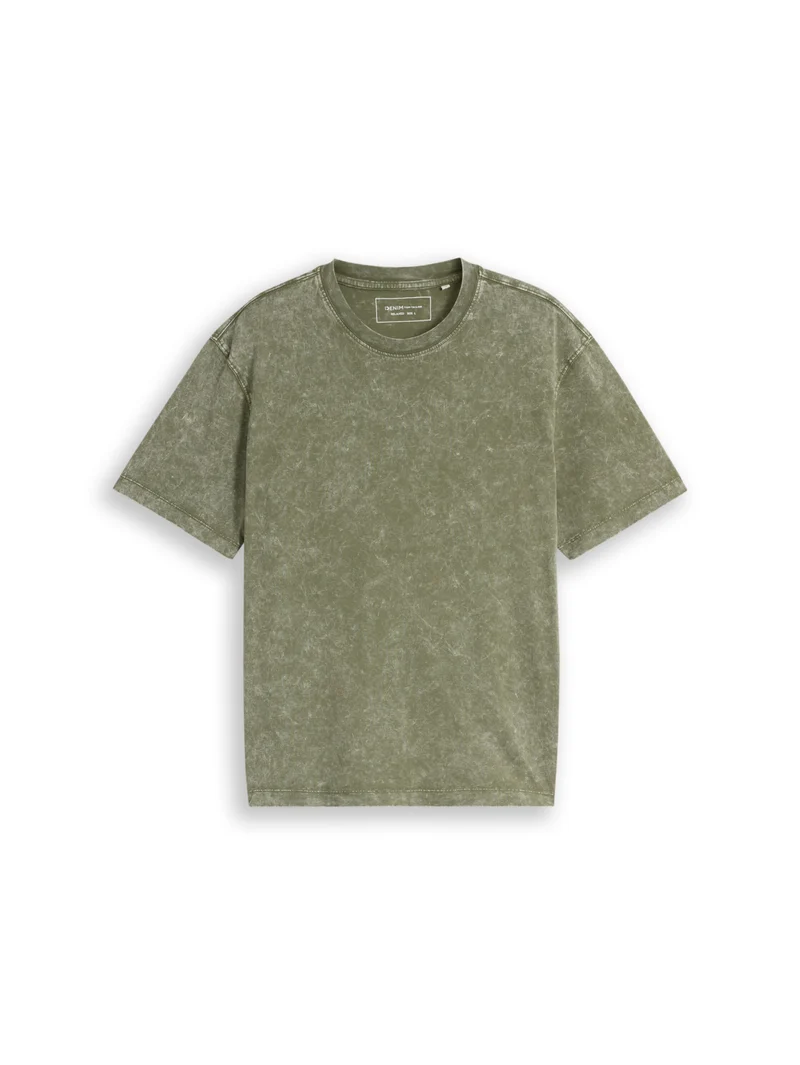 T-Shirt mit Washed-Out Effekt