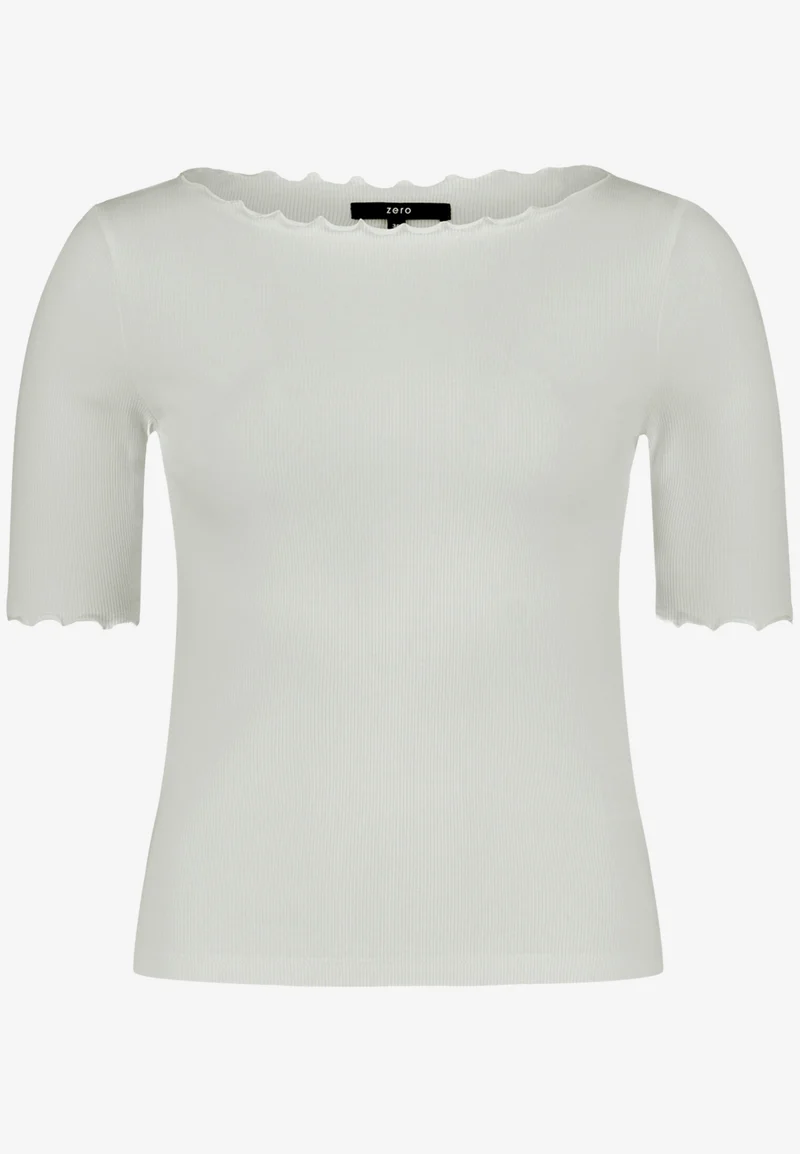 Halbarm-Shirt mit U-Boot-Ausschnitt