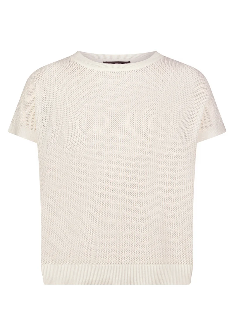 Lochstrick-Pullover mit Ajourmuster