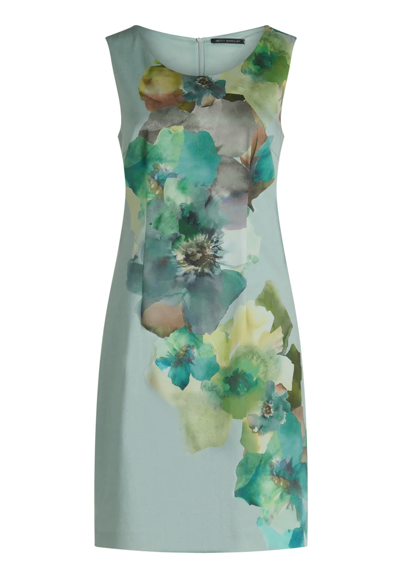 Etuikleid mit Watercolor-Blumenprint