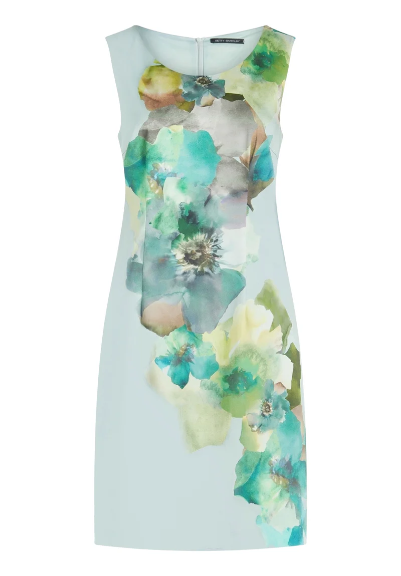 Etuikleid mit Watercolor-Blumenprint