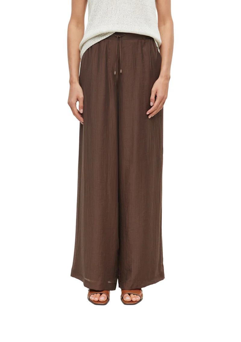 Extra Wide Leg Hose aus Lyocellmix