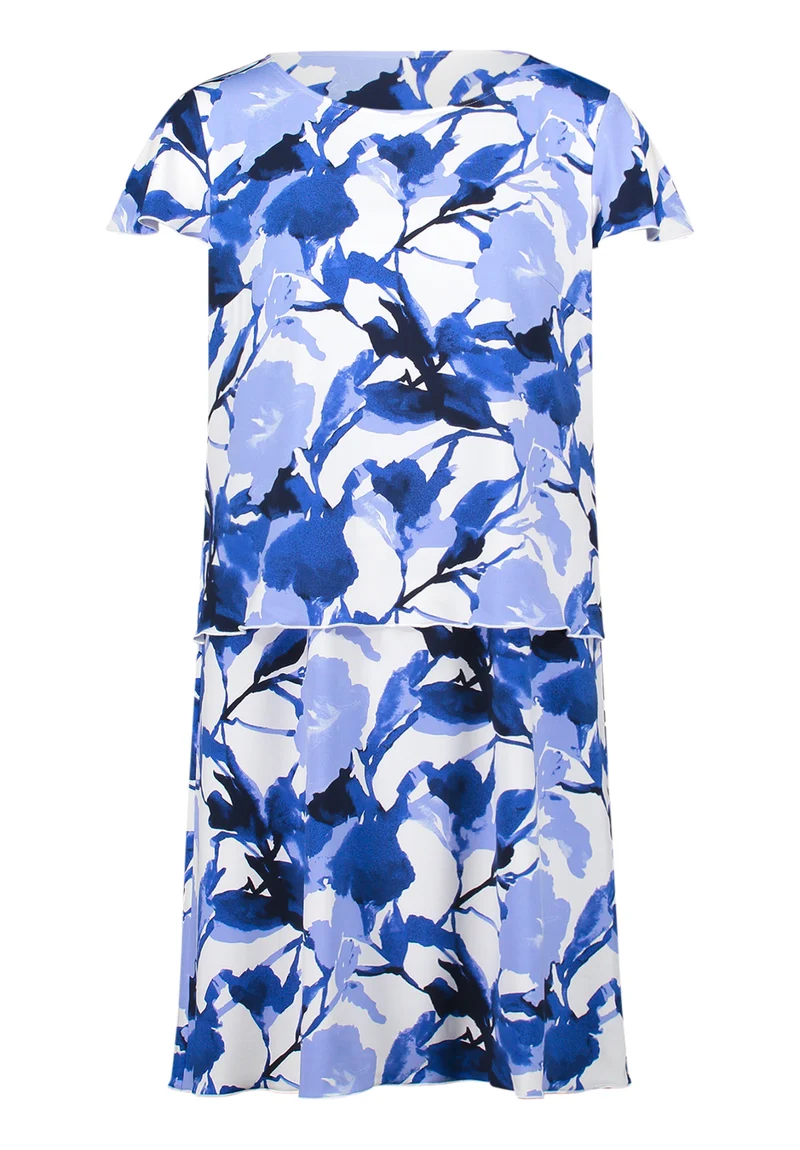 Stufenkleid mit Blumenprint
