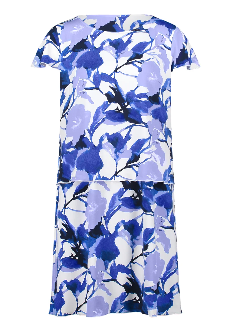 Stufenkleid mit Blumenprint
