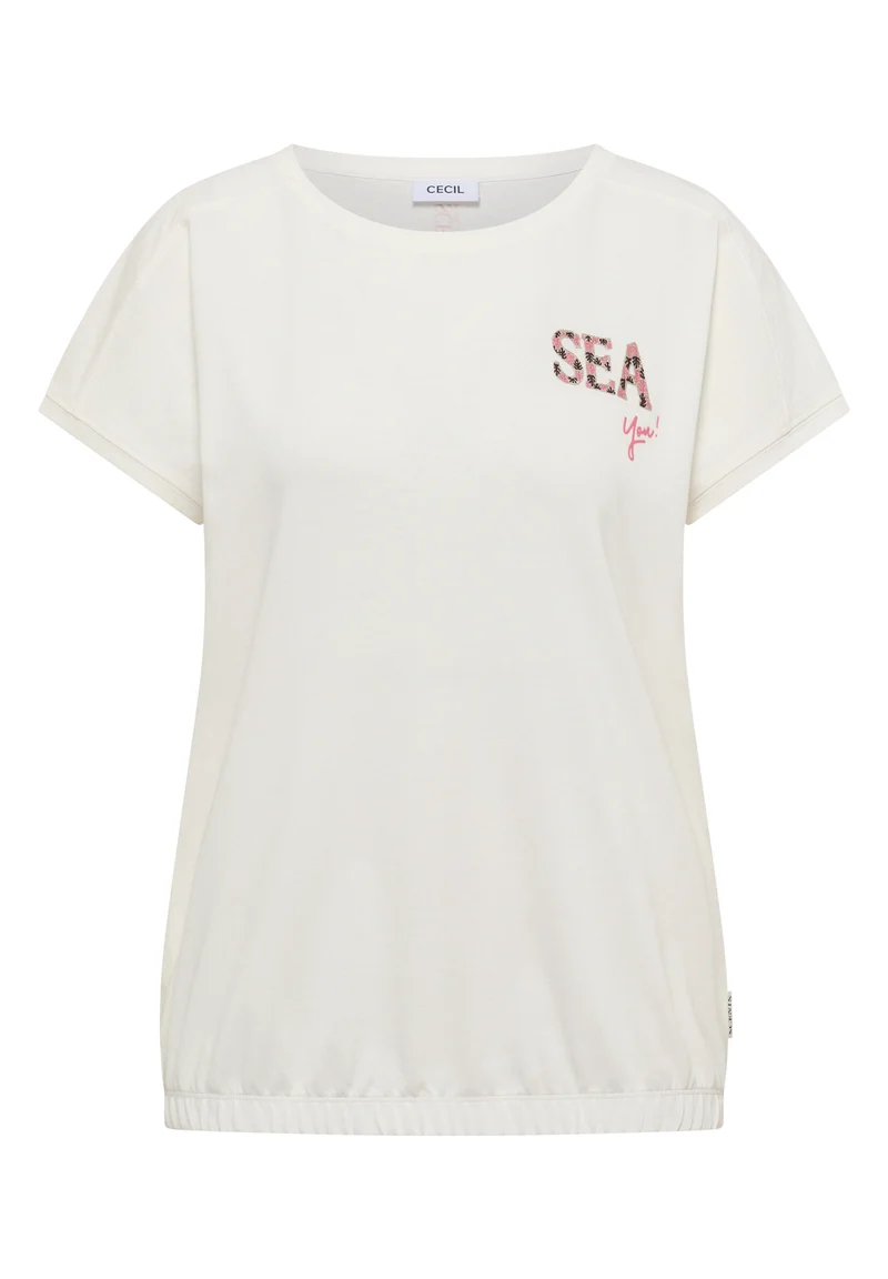 T-Shirt mit Rundhals und Embroidery