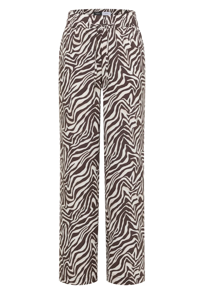 Straight Leg Hose mit Zebraprint