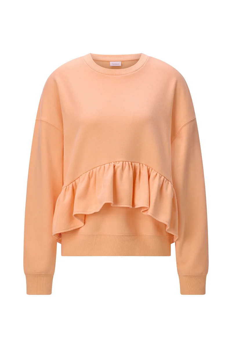 Sweatshirt mit Rüschen-Volant