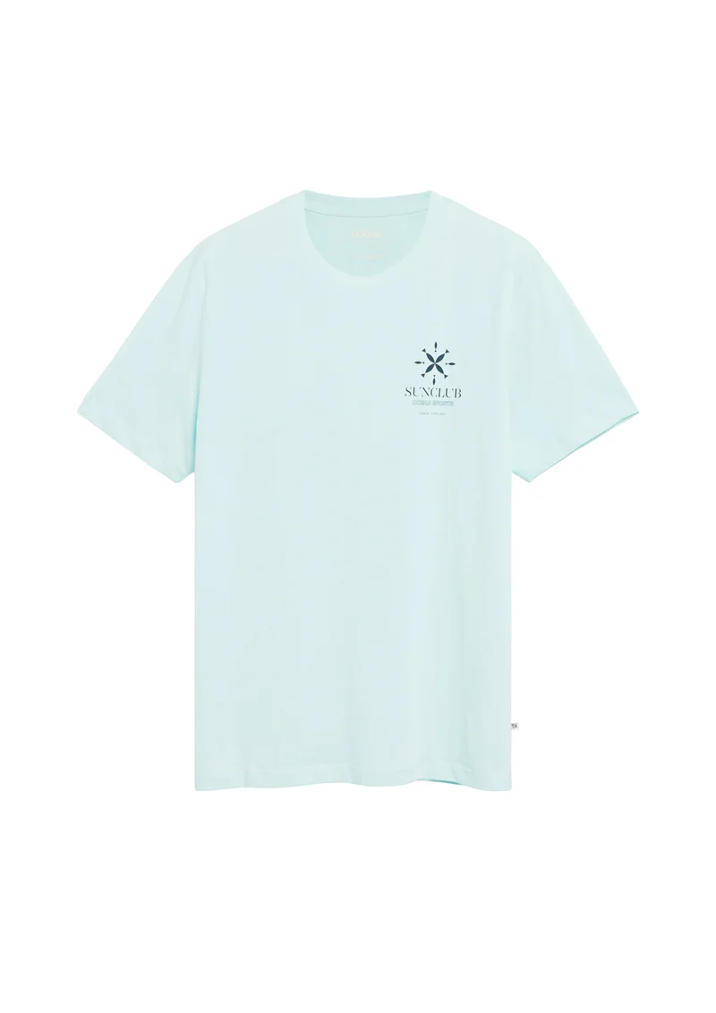 Baumwoll-T-Shirt mit Frontprint