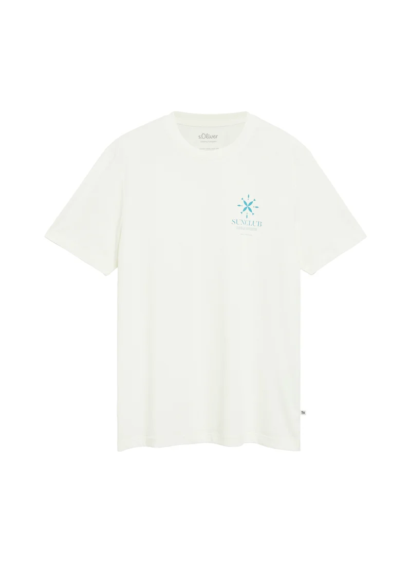 Baumwoll-T-Shirt mit Frontprint