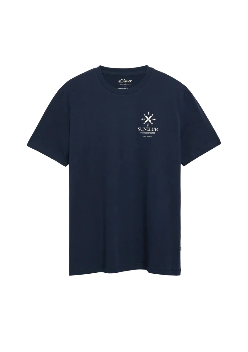 Baumwoll-T-Shirt mit Frontprint