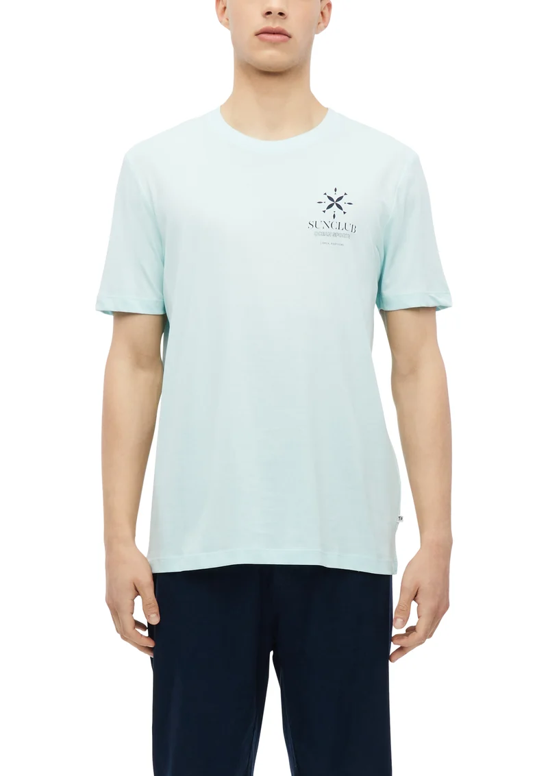 Baumwoll-T-Shirt mit Frontprint