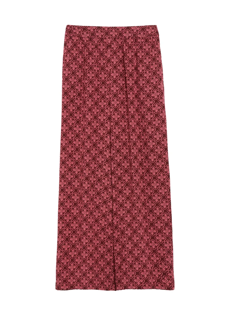 Culotte aus Viskose mit All-over-Print