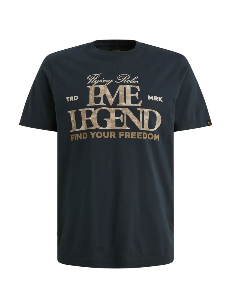 Jersey T-Shirt mit Placement-Print