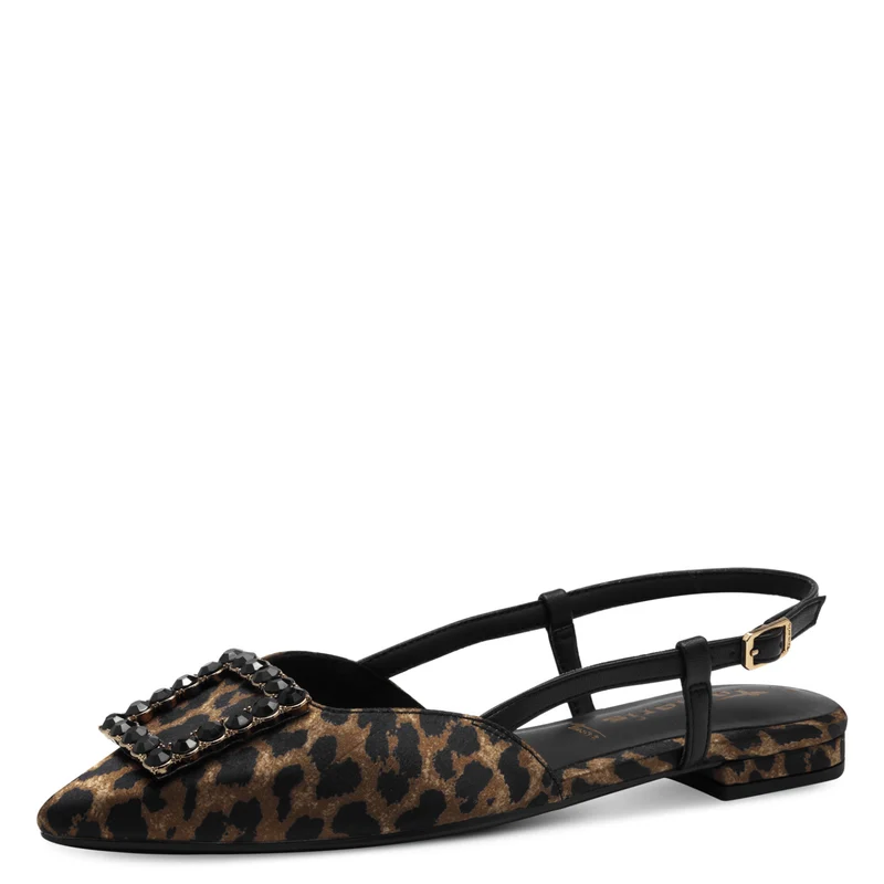 Slingpumps – Spitze Slings mit Blockabsatz
