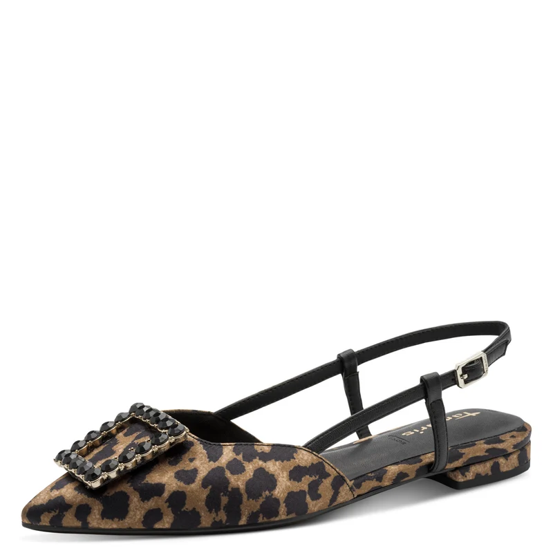 Slingpumps – Spitze Slings mit Blockabsatz