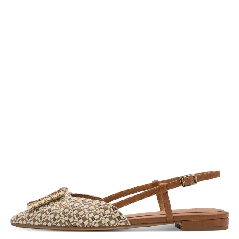 Slingpumps – Spitze Slings mit Blockabsatz