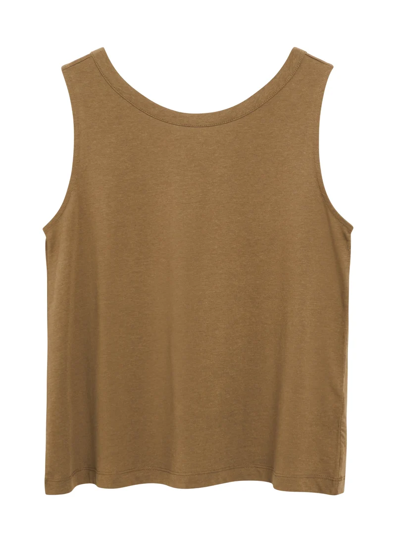Jersey-Top mit Rückendetail