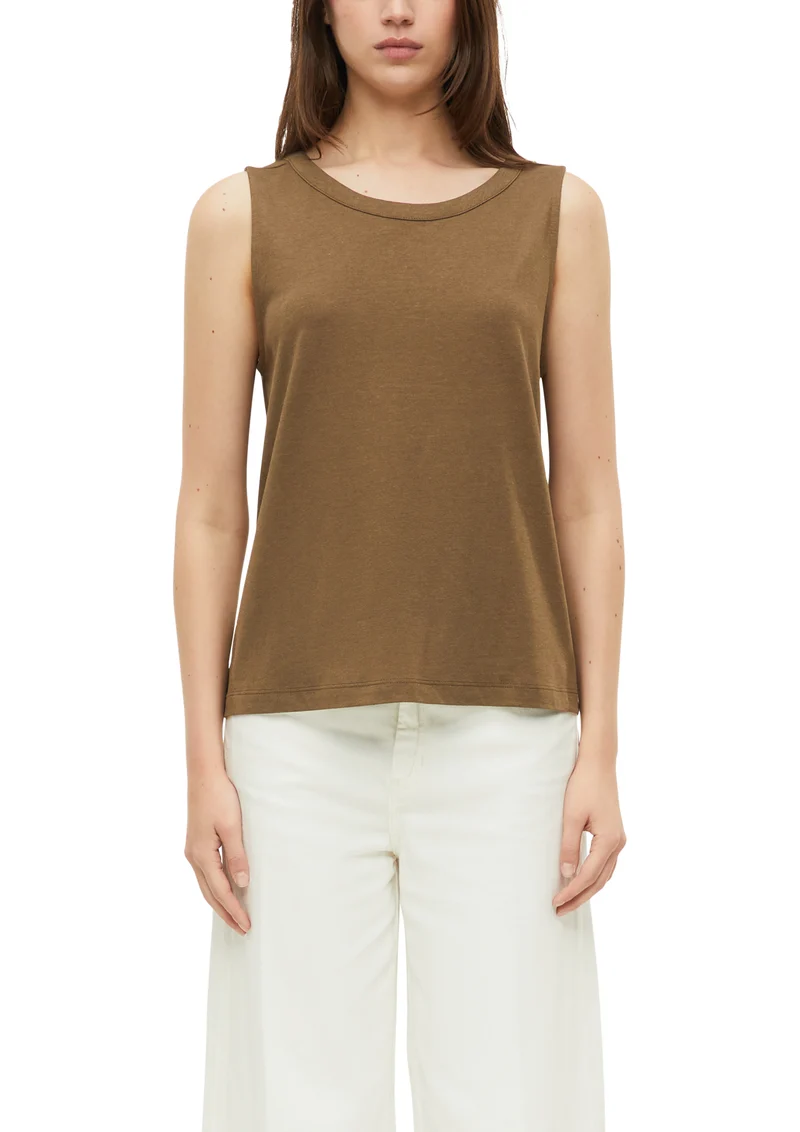 Jersey-Top mit Rückendetail