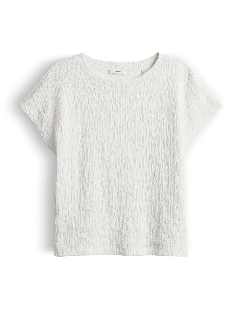 SISTRUK Jerseyshirt mit Crinkle Effekt