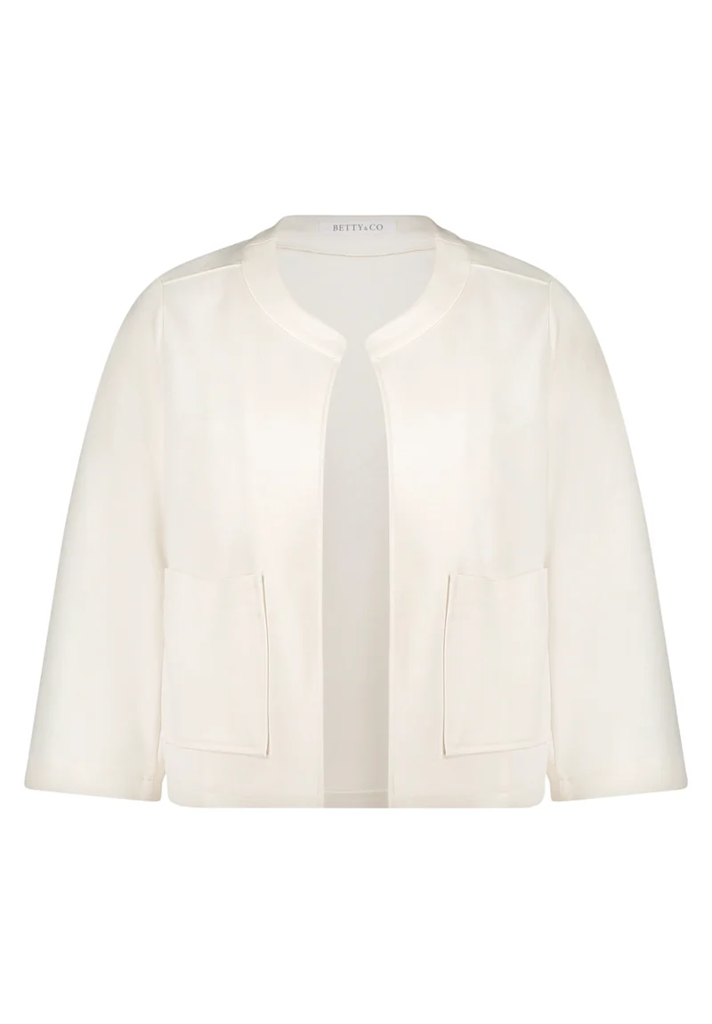 Blazer-Jacke mit aufgesetzten Taschen