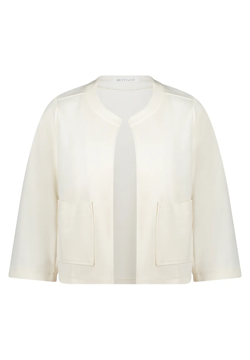 Blazer-Jacke mit aufgesetzten Taschen
